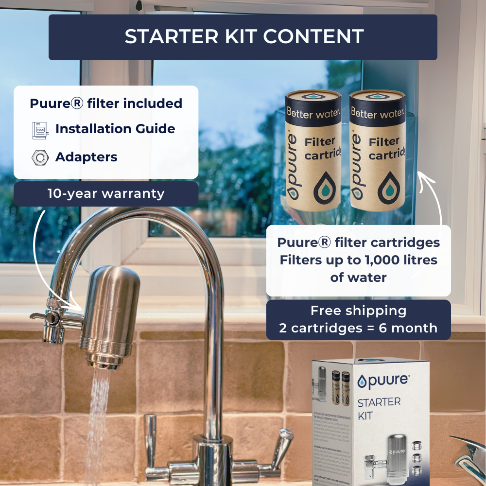 Filtro de acero inoxidable + adaptadores